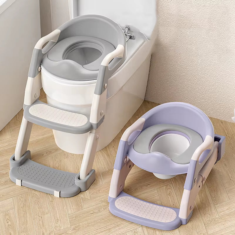Children'S Portable Household Step Toilet Baby Potty Training Seat Ring Foldable Auxiliary Step Child Urinal Step Stool Potty